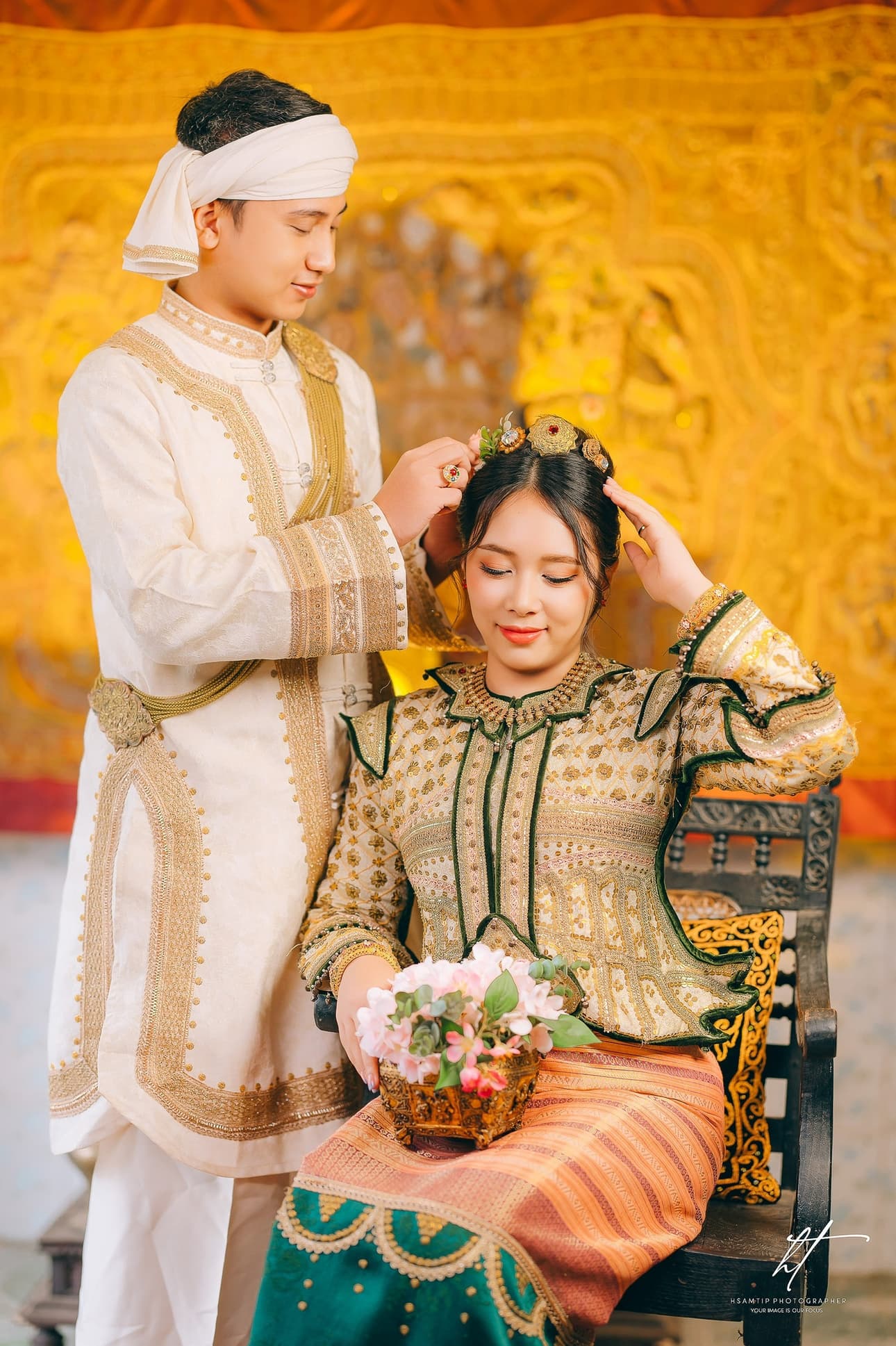Khant Zaw Thant and Nilar Win together